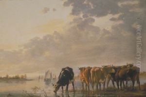 Cattle by a River by Aelbert Cuyp