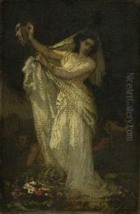 La tragedienne (portrait of Elisa Rachel Felix, 1821-1858) by Thomas Couture