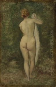 Woman at her bath by Narcisse Virgilio Diaz