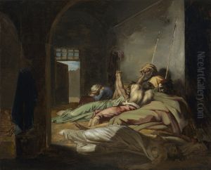 Scene from the Epidemic of Yellow Fever in Cadiz by Theodore Gericault