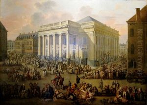 La braderie by Francois-Louis-Joseph Watteau