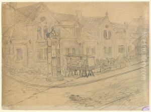 Straat in Oostende (?) by James Ensor
