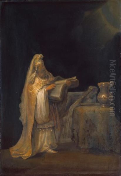 The prophet Zechariah in the temple - view 1
