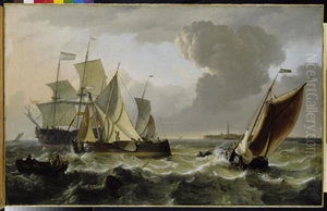 Schips in the roadstead of Enkhuizen Schips in the roadstead of Enkhuizen