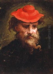 Portrait of a Man in a Red Beret by Parmigianino
