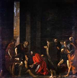 Christ Washes the Disciples' Feet by Battistello Caracciolo
