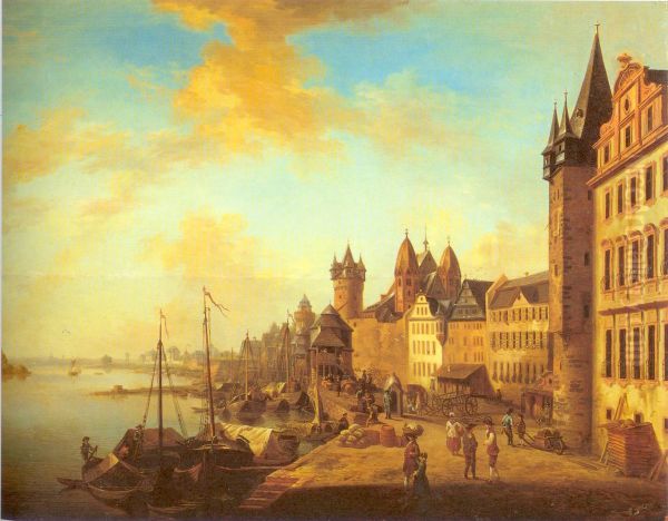 Weinmarkt von Osten (Frankfurt am Main Mainufer) - view 1