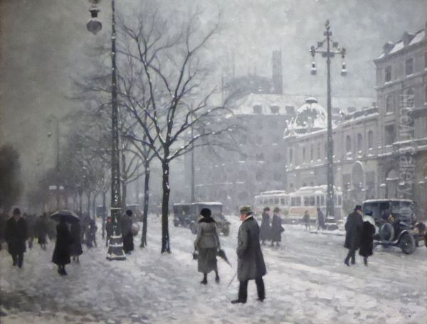Vesterbrogade, vinter - view 1