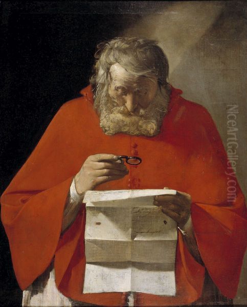 Saint Jerome reading a letter - view 1