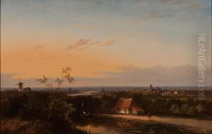 Panoramic landscape by Jan Evert Morel