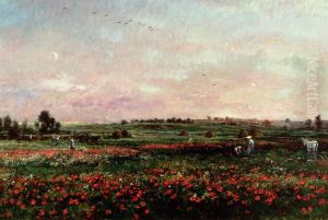 Les champs au mois de juin by Charles-Francois Daubigny