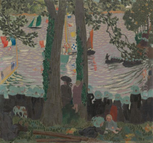 Blessing of a Yacht on the Belon River - view 1