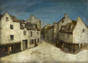 Village Street with Poultry