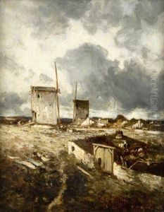 Windmills by Adolphe Hervier