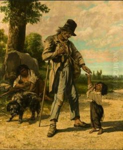 L'Aumone d'un mendiant, a Ornans