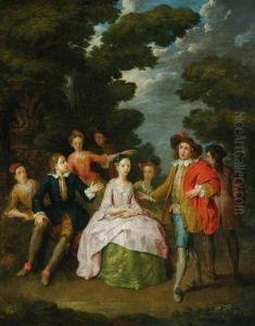 Conversation Piece by Nicolas Lancret
