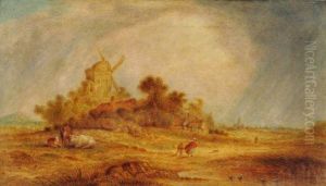 Pastoral Scene by Theodore Rousseau