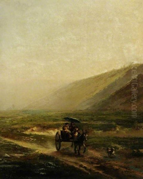 Travellers on a Showery Day - view 1