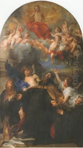 Heilige Augustinus van Hippo in extase by Sir Anthony Van Dyck