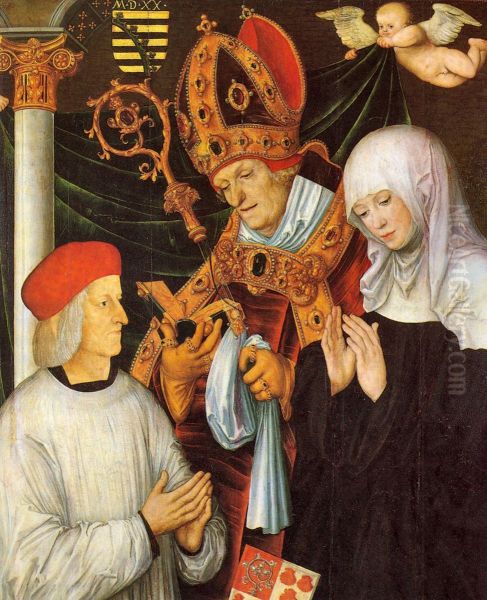 Gabriel von Eyb with Saint Willibald and Saint Walburga - view 1