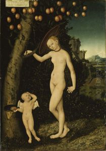 Venus and Cupid as Honey Thief by Lucas Cranach the Elder