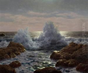 Waves At The Shore by Ivan Fedorovich Choultse