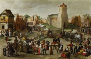 Village Feast by Gillis Mostaert