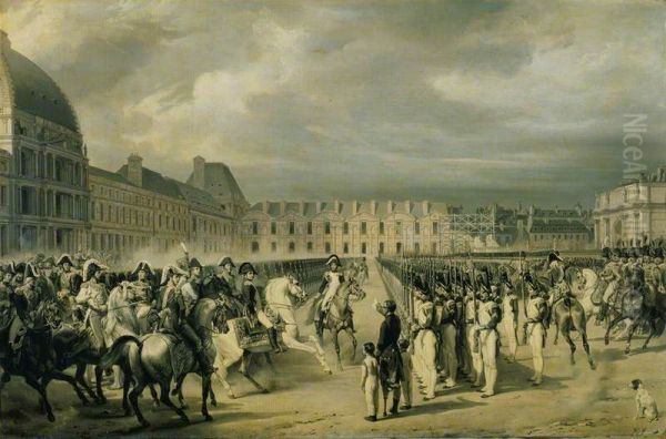 Napoleon Reviewing the Guard in the place du Carrousel - view 1