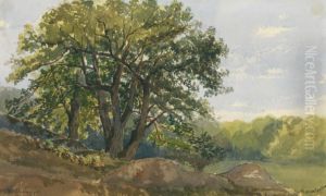 Foret De Fontainebleau by Jean-Henri Chouppe