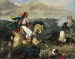 Episode from the Greek War of Independence by Eugene Delacroix