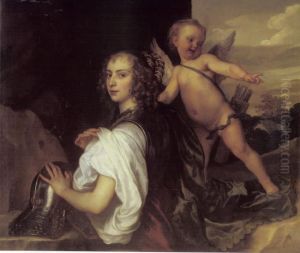 Portrait of Margaret Lemon (?-?) as Erminia by Sir Anthony Van Dyck