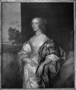 Portrait of Mary Blacknall (1616-1650), wife of Sir Ralph Verney by Sir Anthony Van Dyck