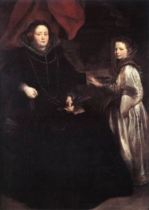 Portrait of Porzia Imperiale and Her Daughter by Sir Anthony Van Dyck