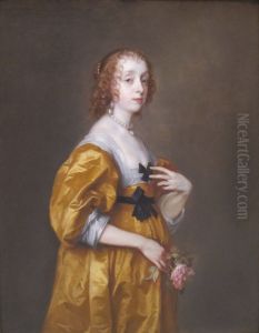 Portrait of Mary Stewart, Duchess of Richmond and Duchess of Lennox (1622-1685), formerly Lady Mary Villiers by Sir Anthony Van Dyck