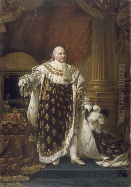 Portrait ofLouis XVIIIin his coronation robes - view 1