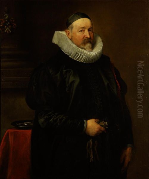 Portrait of the Antwerp city almoner Adriaen Stevens (?-?), aged 68 - view 1