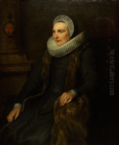Portrait of Maria Bosschaert, the wife of Adriaen Stevens by Sir Anthony Van Dyck