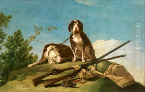 Dogs and hunting gear - view 1