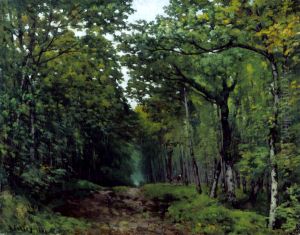 Allee de chataigniers pres de La Celle Saint-Cloud by Alfred Sisley