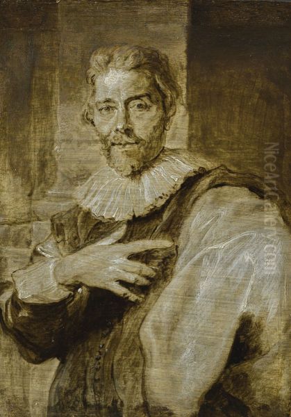 Portrait of the engraver Jan Baptiste Barbe (1578-1649) - view 1
