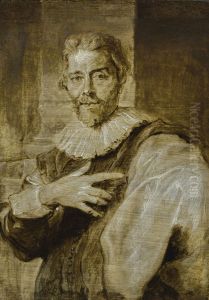 Portrait of the engraver Jan Baptiste Barbe (1578-1649) by Sir Anthony Van Dyck