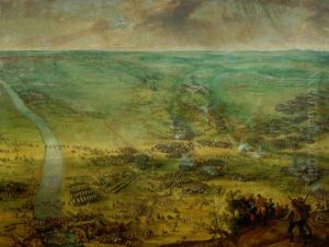 The battle for the relief of Thionville. 1st Phase, 1639 by Peter Snayers