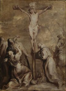 Crucifixion with Saint Francis by Sir Anthony Van Dyck