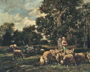 The Flock by Charles Jacque