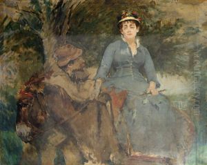 The Donkey Ride by Eva Gonzales