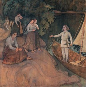 Lemminkaisen lahto saaresta by Pekka Halonen