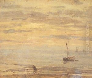 Sea Piece, Evening by Eugene Louis Boudin