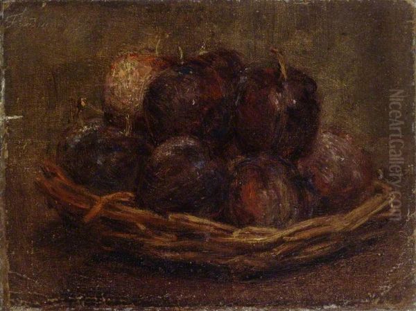 A Basket of Plums - view 1