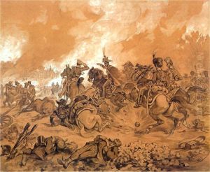Battle of Raszyn. by Juliusz Kossak
