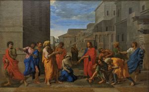 La Femme adultere by Nicolas Poussin